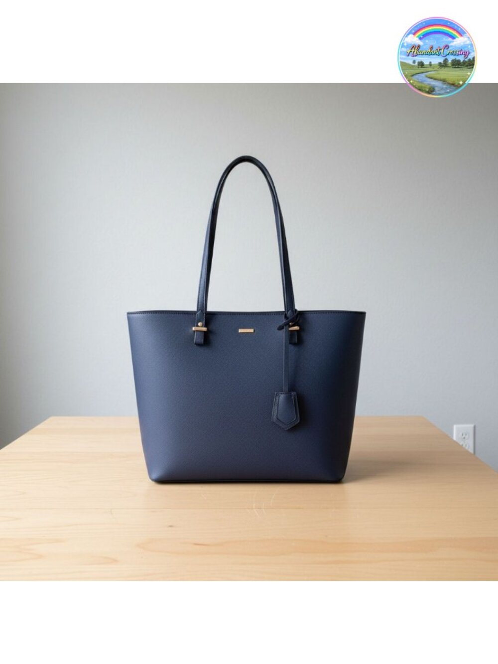Vegan Leather Tote Bag for Women Structured Shoulder Satchel